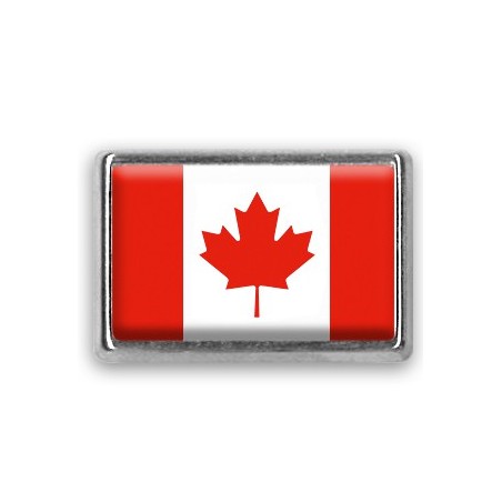 Pins rectangle : Drapeau Canada