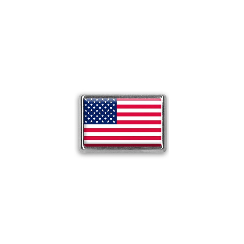 Pins chromé drapeau d'Amérique