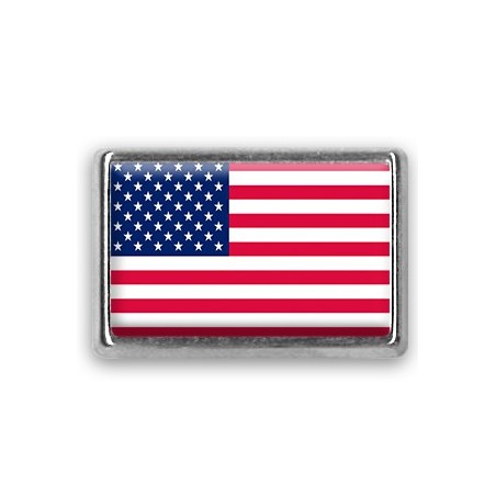 Pins rectangle : Drapeau USA