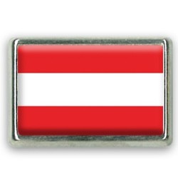 Pins rectangle : Drapeau Autriche