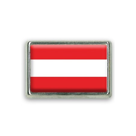 Pins rectangle : Drapeau Autriche