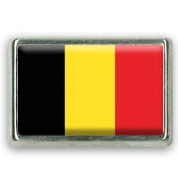 Pins rectangle : Drapeau Belgique