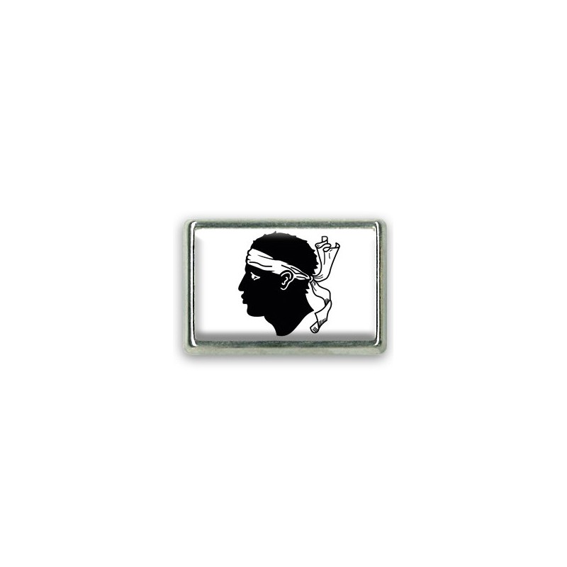 Pins rectangle : Drapeau Corse