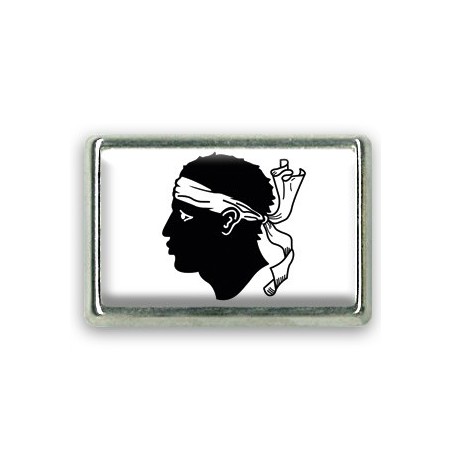 Pins rectangle : Drapeau Corse