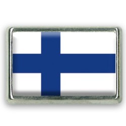 Pins rectangle : Drapeau Finlande