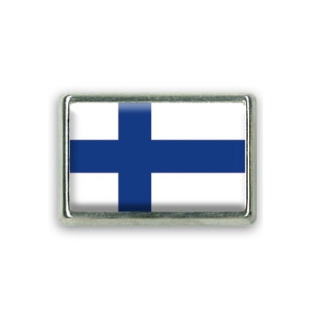 Pins rectangle : Drapeau Finlande