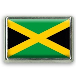 Pins rectangle : Drapeau Jamaïque