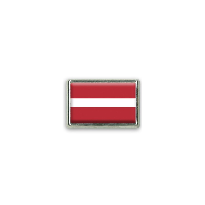 Pins rectangle : Drapeau Lettonie