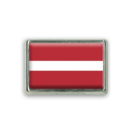 Pins rectangle : Drapeau Lettonie