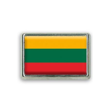 Pins rectangle : Drapeau Lituanie