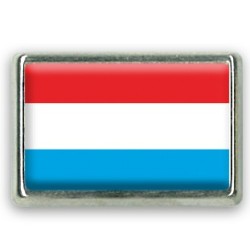 Pins rectangle : Drapeau Luxembourg