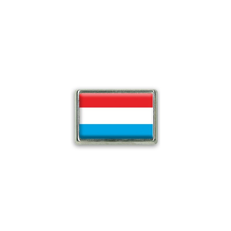 Pins rectangle : Drapeau Luxembourg