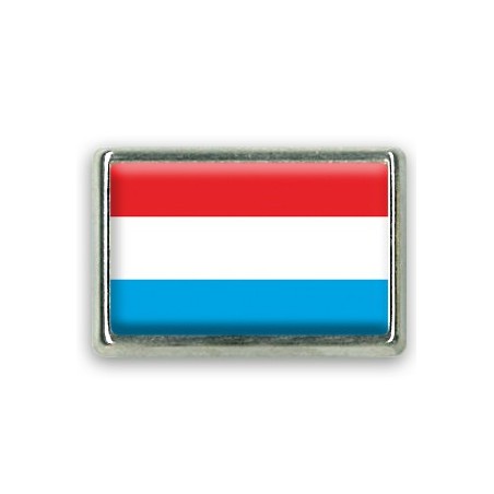 Pins rectangle : Drapeau Luxembourg