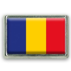 Pins rectangle : Drapeau Roumanie
