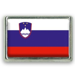 Pins rectangle : Drapeau Slovénie