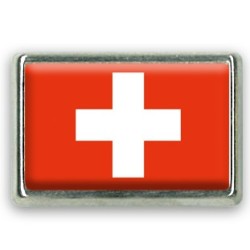 Pins rectangle : Drapeau Suisse