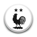 Badge Coq Foot 2 étoiles