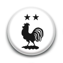 Badge Coq Foot 2 étoiles