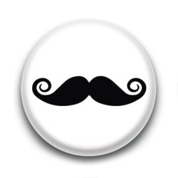 Badge Longue moustache noire