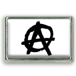 Pins rectangle : Drapeau anarchie