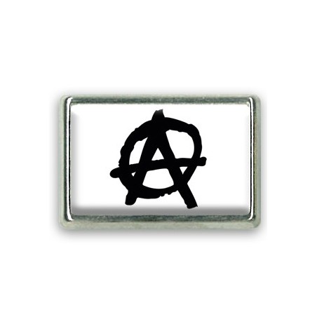 Pins rectangle : Drapeau anarchie