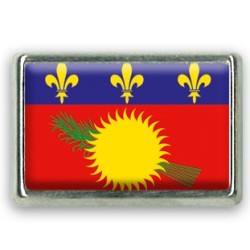 Pins rectangle : Drapeau Guadeloupe