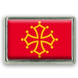 Pins rectangle : Drapeau Midi-Pyrénées