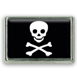 Pins rectangle : Drapeau pirate