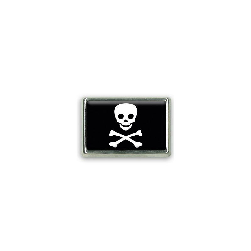 Pins rectangle : Drapeau pirate