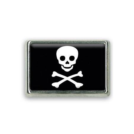 Pins rectangle : Drapeau pirate