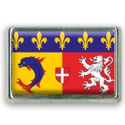 Pins rectangle : Drapeau Rhône-Alpes