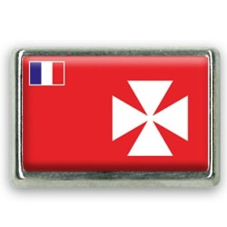 Pins rectangle : Drapeau Wallis et Futuna
