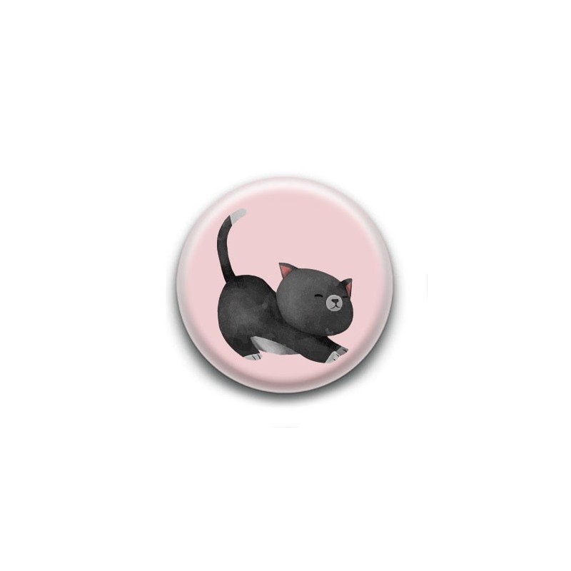 Badge Chaton Noir