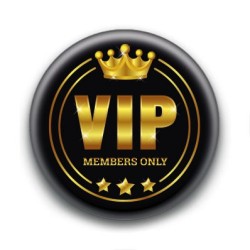 Badge : VIP, members only