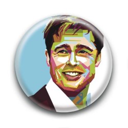 Badge : Graphique, acteur Brad Pitt