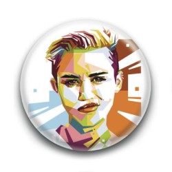 Badge : Graphique, chanteuse Miley Cyrus