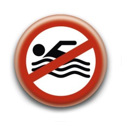 Badge : Nage interdite