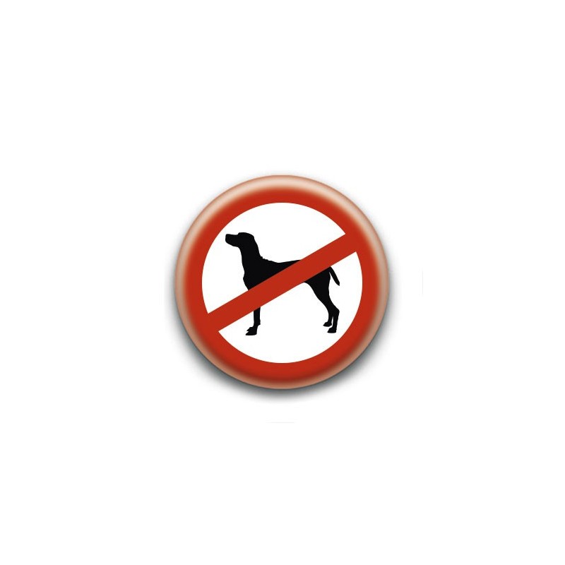 Badge : Chien interdit