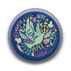 Badge : Paix et amour