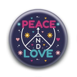 Badge : Peace & love