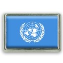 Pins rectangle : Drapeau ONU
