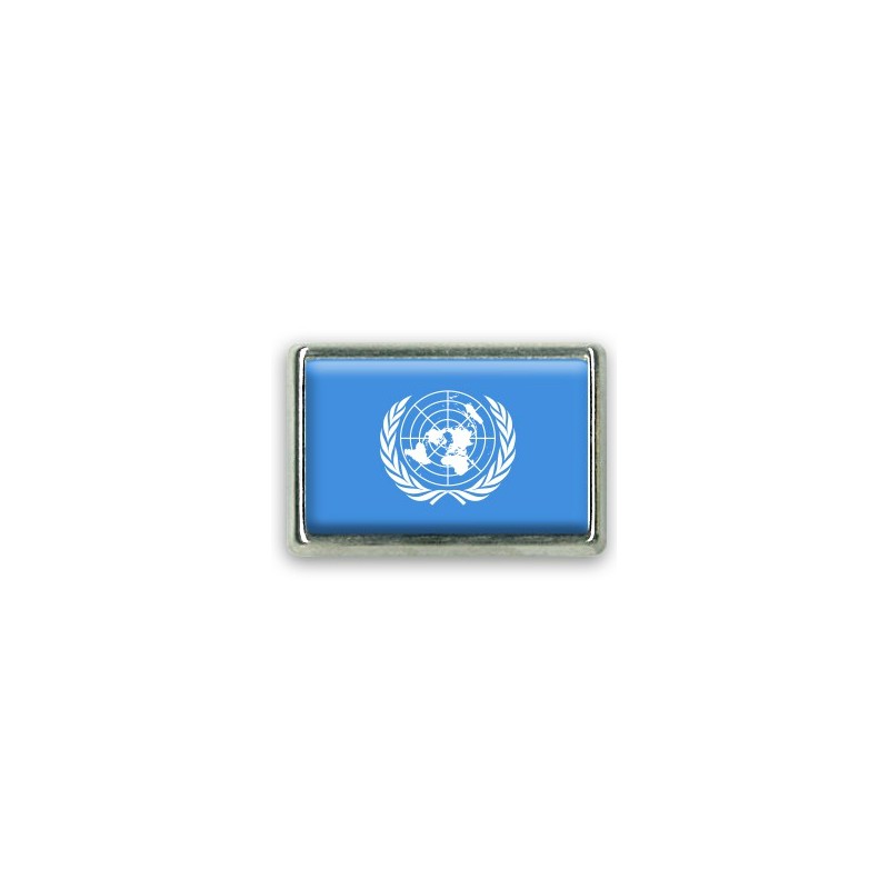 Pins rectangle : Drapeau ONU