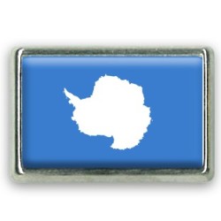 Pins rectangle : Drapeau Antarctique