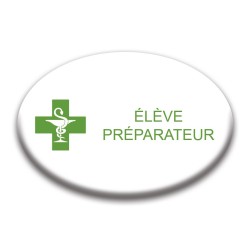 Badge ovale : Élève préparateur