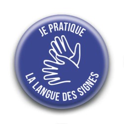 Badge : Je pratique la langue des signes