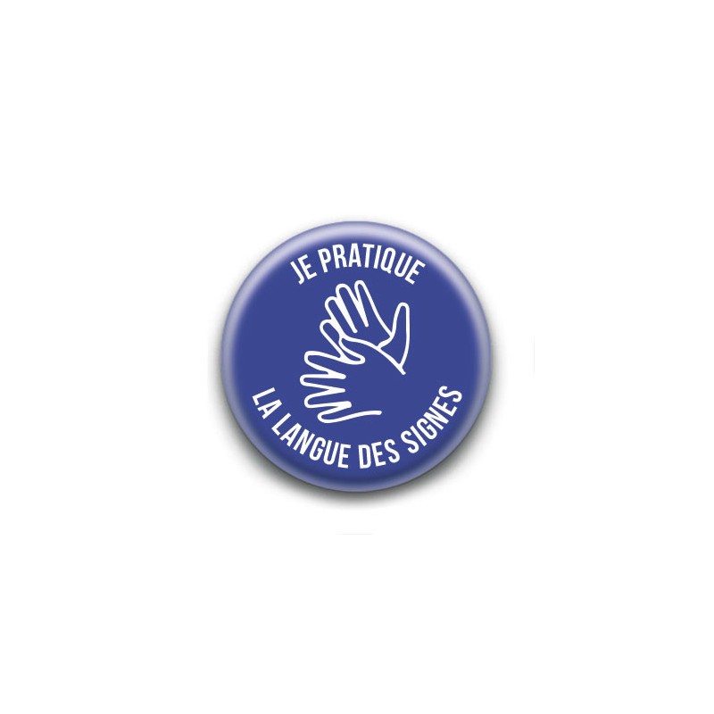 Badge : Je pratique la langue des signes