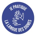 Masque : Je pratique la langue des signes