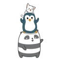 Masque : Panda, pingouin et chat