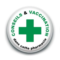 Badge : Conseils & vaccination dans cette pharmacie