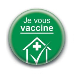 Badge : Je vous vaccine, pharmacie